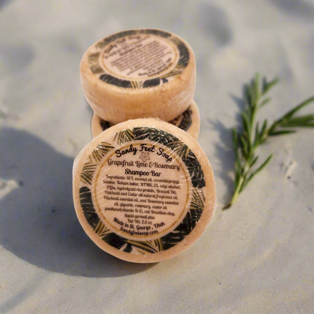Grapefruit Lime & Rosemary Shampoo Bar