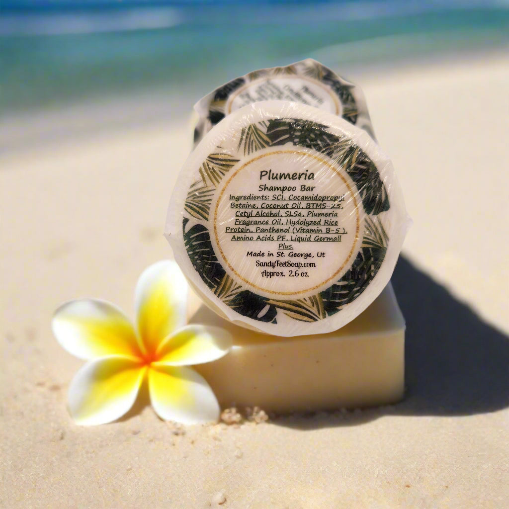 Plumeria Shampoo Bar