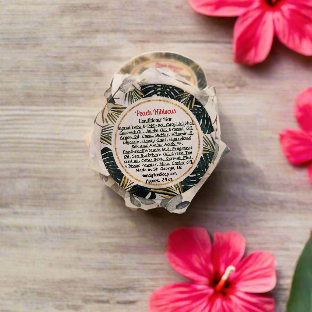 Peach Hibiscus Conditioner Bar