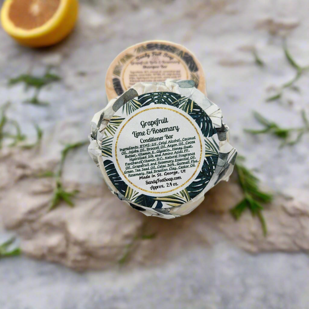 Grapefruit Lime & Rosemary Conditioner Bar