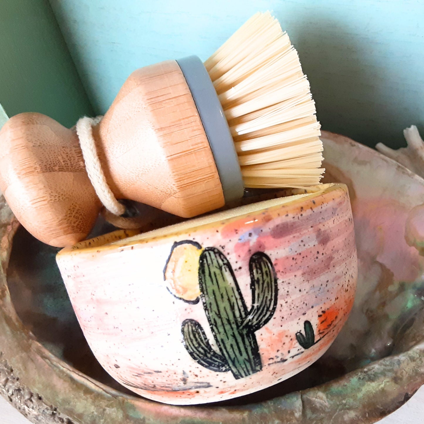 Coconut Dish Soap with Brush