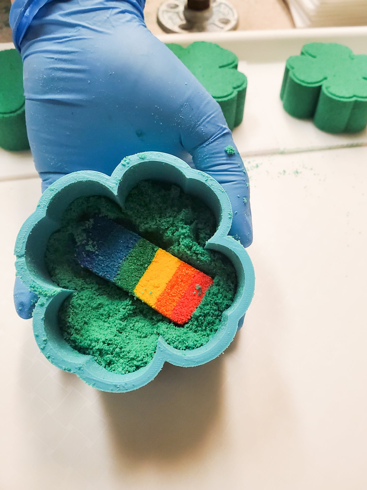 Lucky Clover Rainbow Bath Bomb