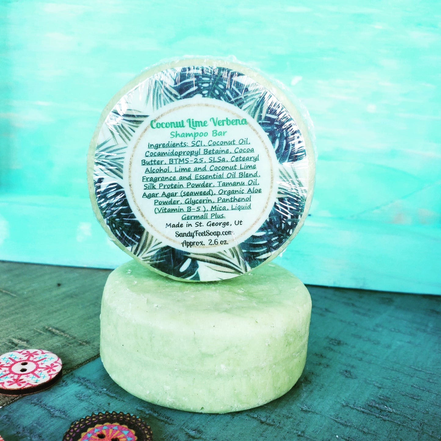 Coconut Lime Verbena Shampoo Bar