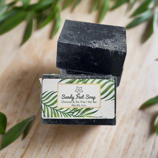 Charcoal & Tea Tree Salt Bar