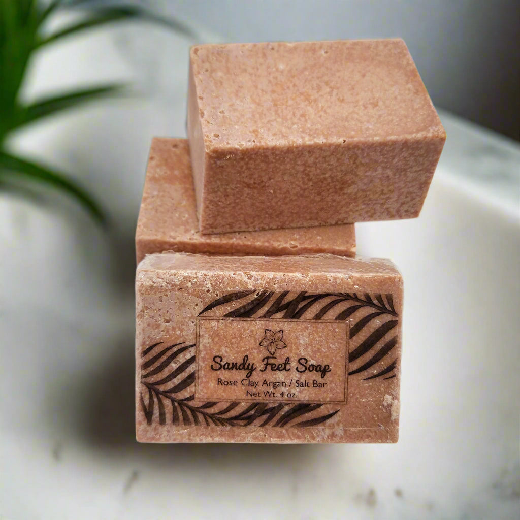 Rose Clay & Argan Salt Soap