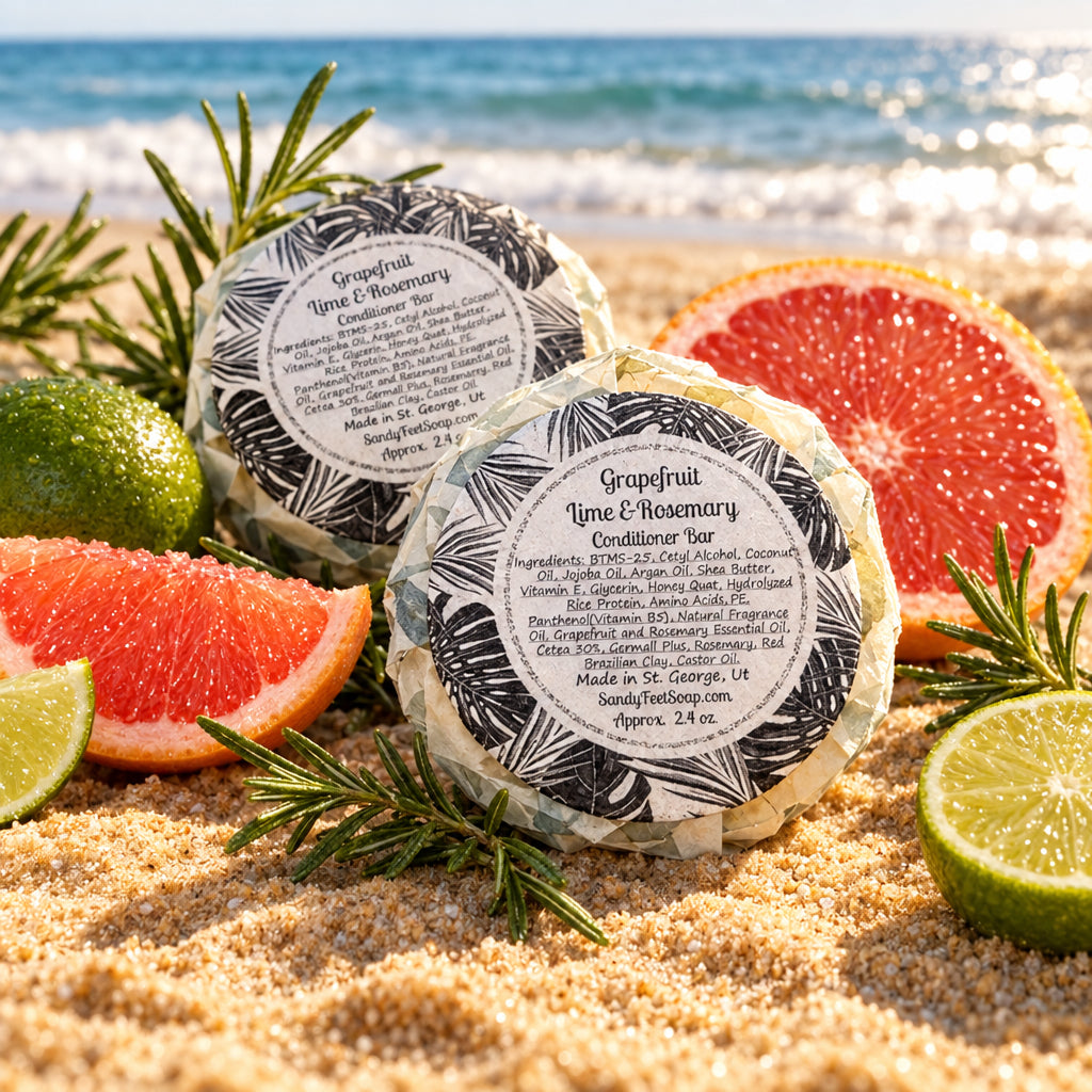 Grapefruit Lime & Rosemary Conditioner Bar