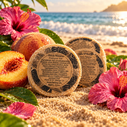 Peach Hibiscus Shampoo Bar