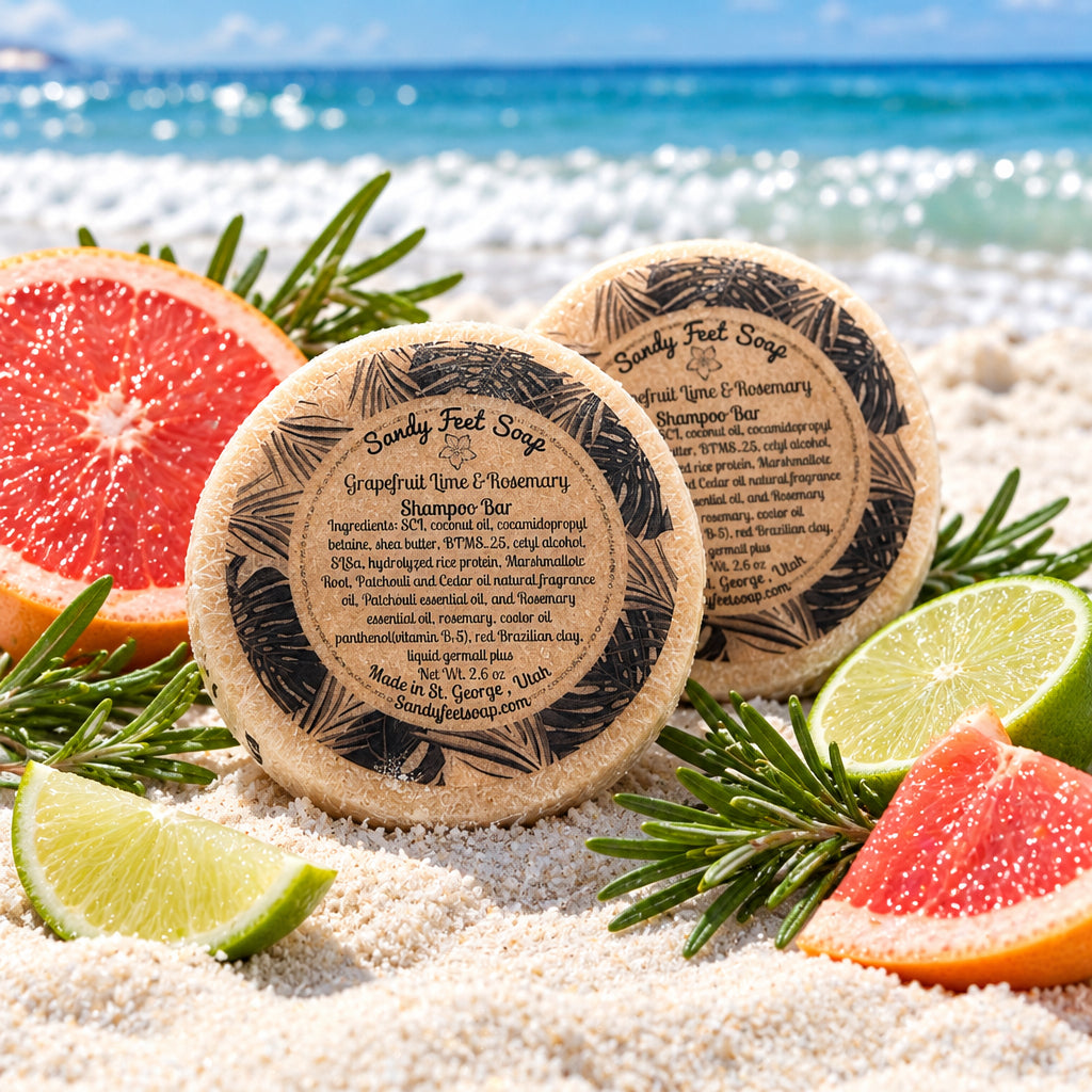 Grapefruit Lime & Rosemary Shampoo Bar
