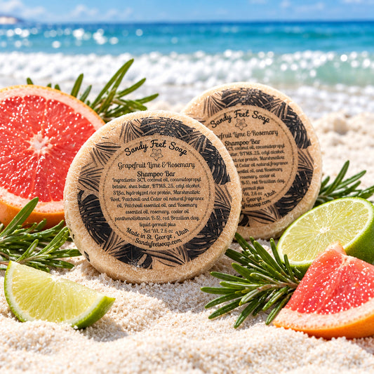 Grapefruit Lime & Rosemary Shampoo Bar