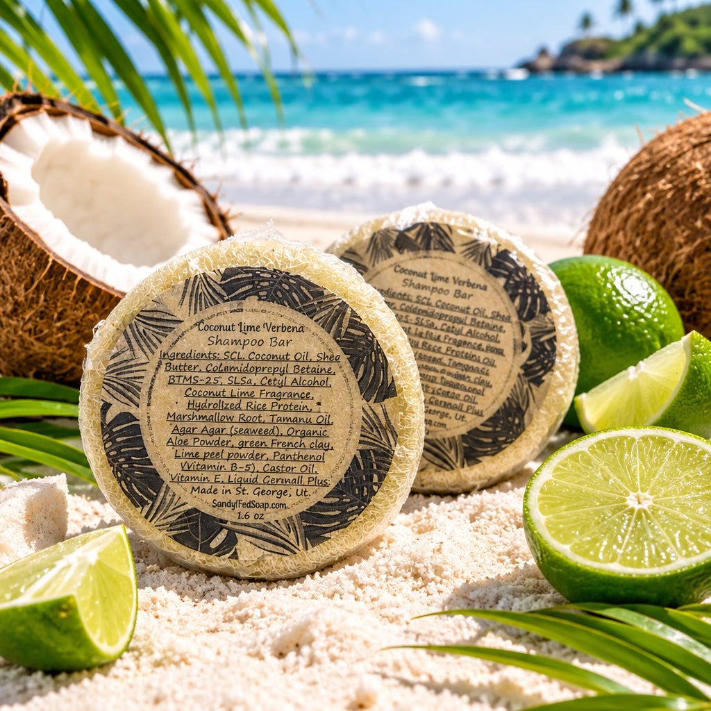 Coconut Lime Verbena Shampoo Bar