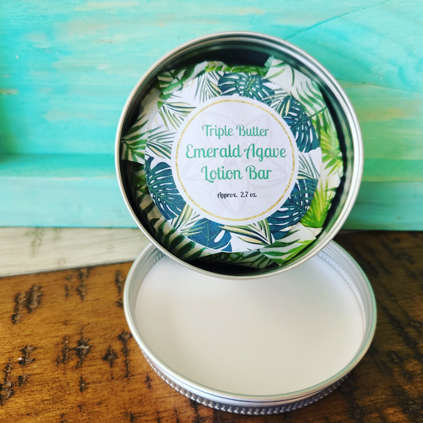 Triple Butter Emerald Agave Lotion Bar